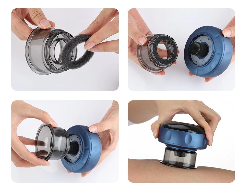 Electric Cupping Therapy Massager Vacuum Suction Cups Therapy Adjustable Cupping Therapy Massage Tool Guasha for Back Body Care